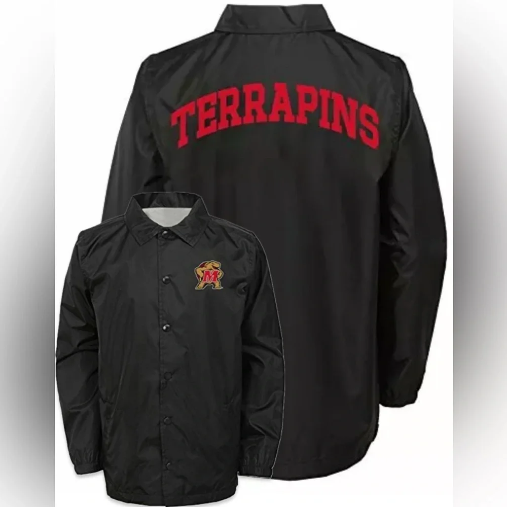 NWT [Gen2] Maryland Terrapins NCAA Bravo Snap Button-Up Jacket Youth Large 14/16